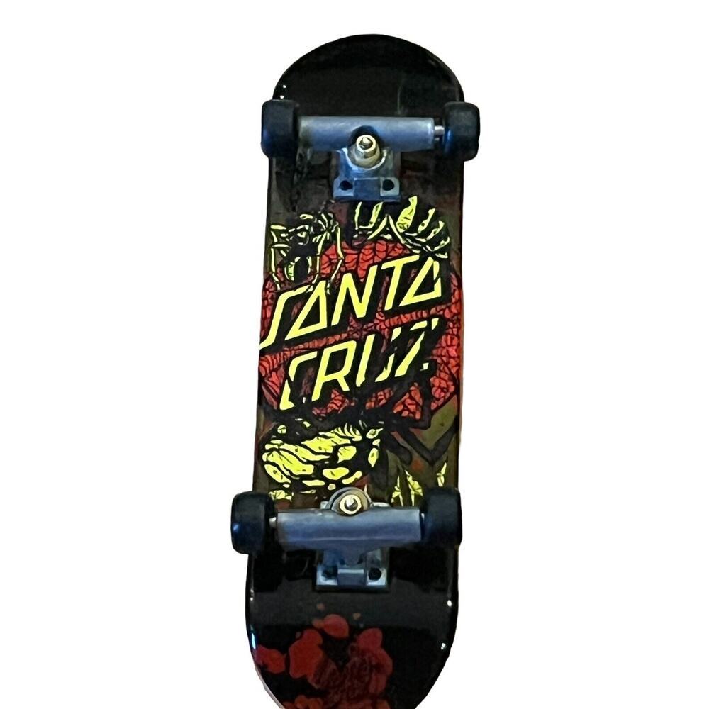 Tech Deck RARE Santa Cruz Finger Skateboard 1990s Black Yellow Red VGC